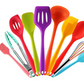 Coloured Silicone Kitchen Utensils -10 Pieces_0