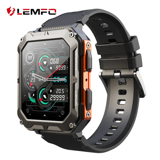 LEMFO C20Pro Smart Watch Men Sport Smartwatch -  Orange_0