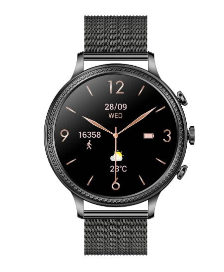 New V60 Call 1.39 Smart Watch Bluetooth - Black Steel_0